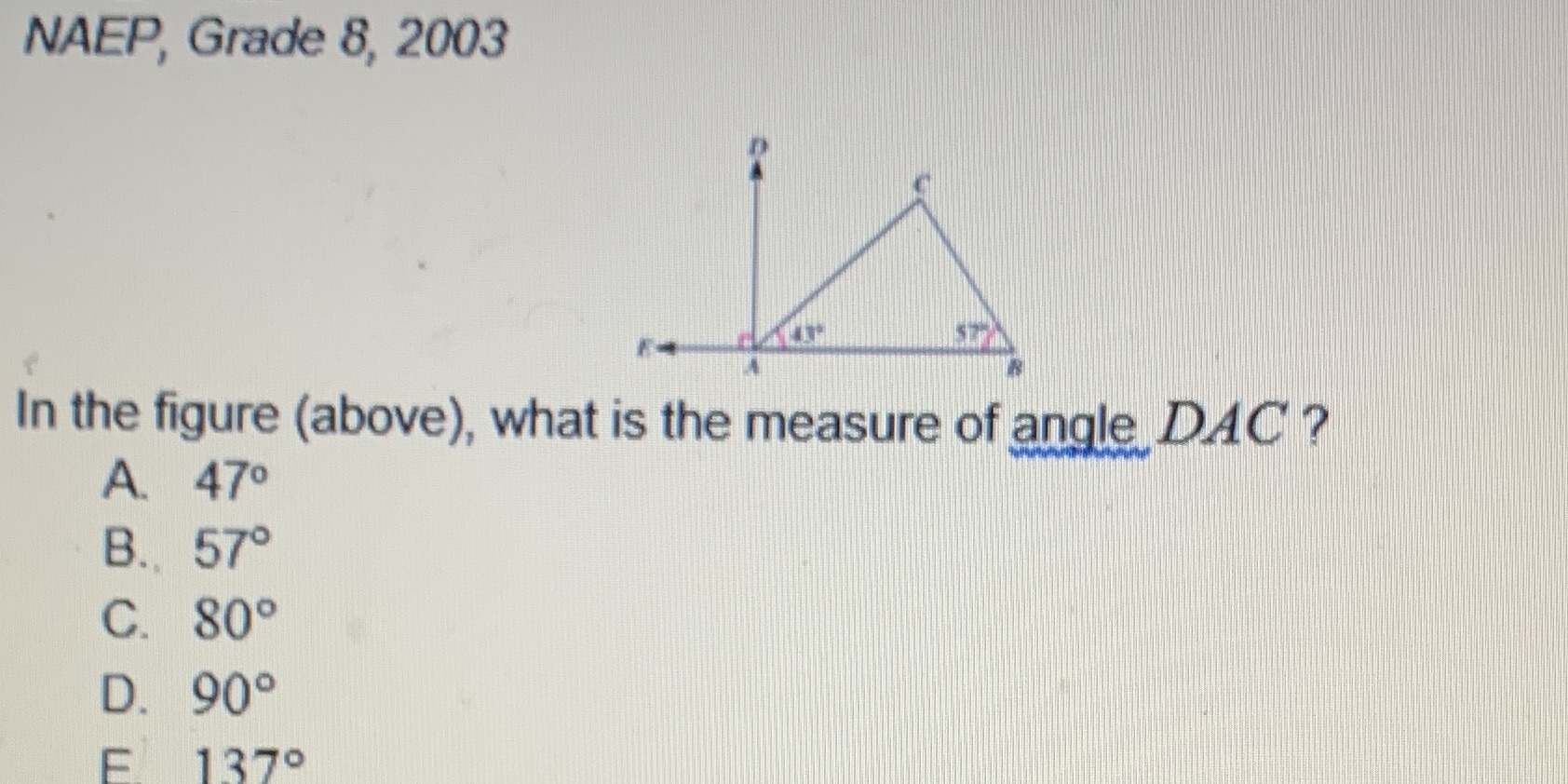 I Need To Find The Measure Of Angle DAC . The Two