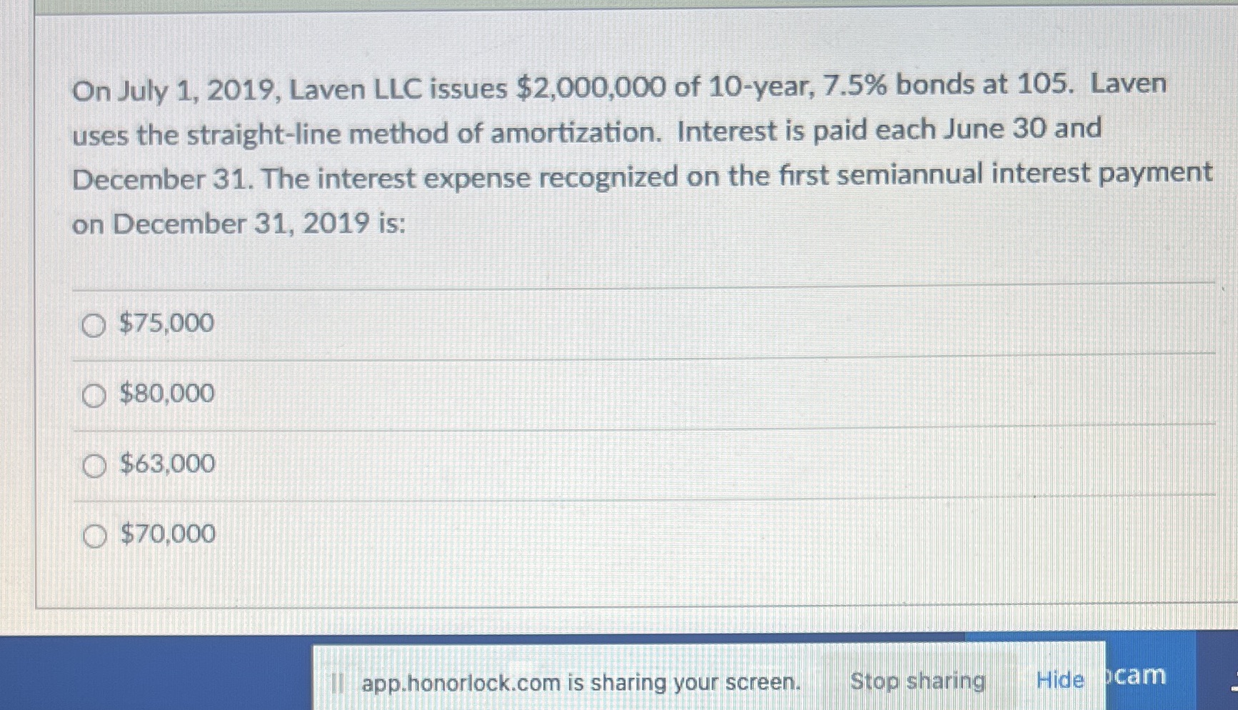 On July 1, 2019, Laven LLC issues $2,000,000 of