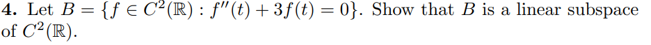 4. Let B = {f E C