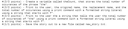 #(3/3 points ) - Create a variable called