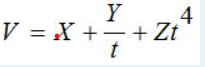 The volume, V , of an object is given as a