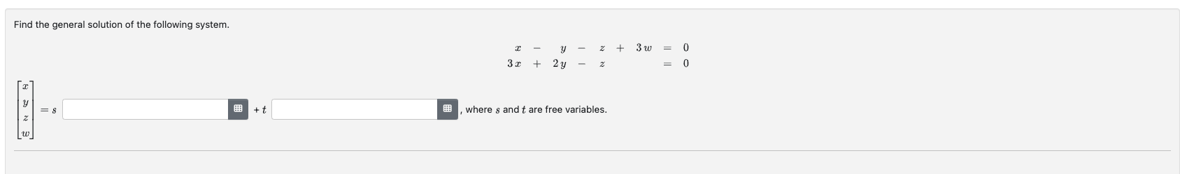 Find the general solution of the following