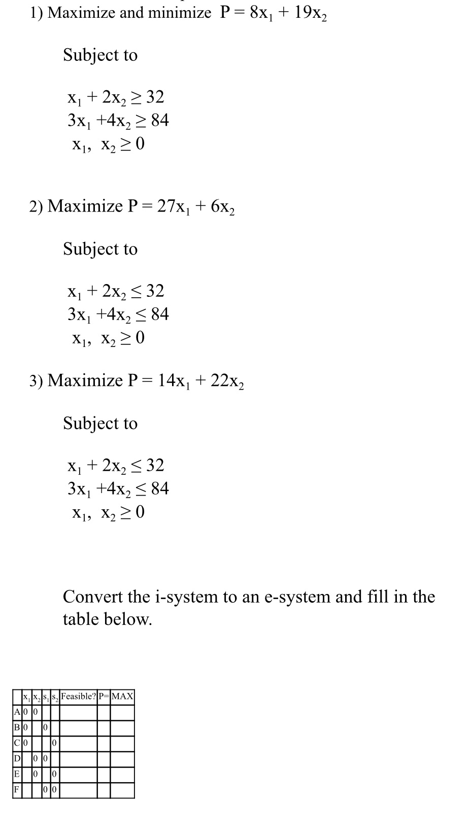 For finite math! The answer to three should be