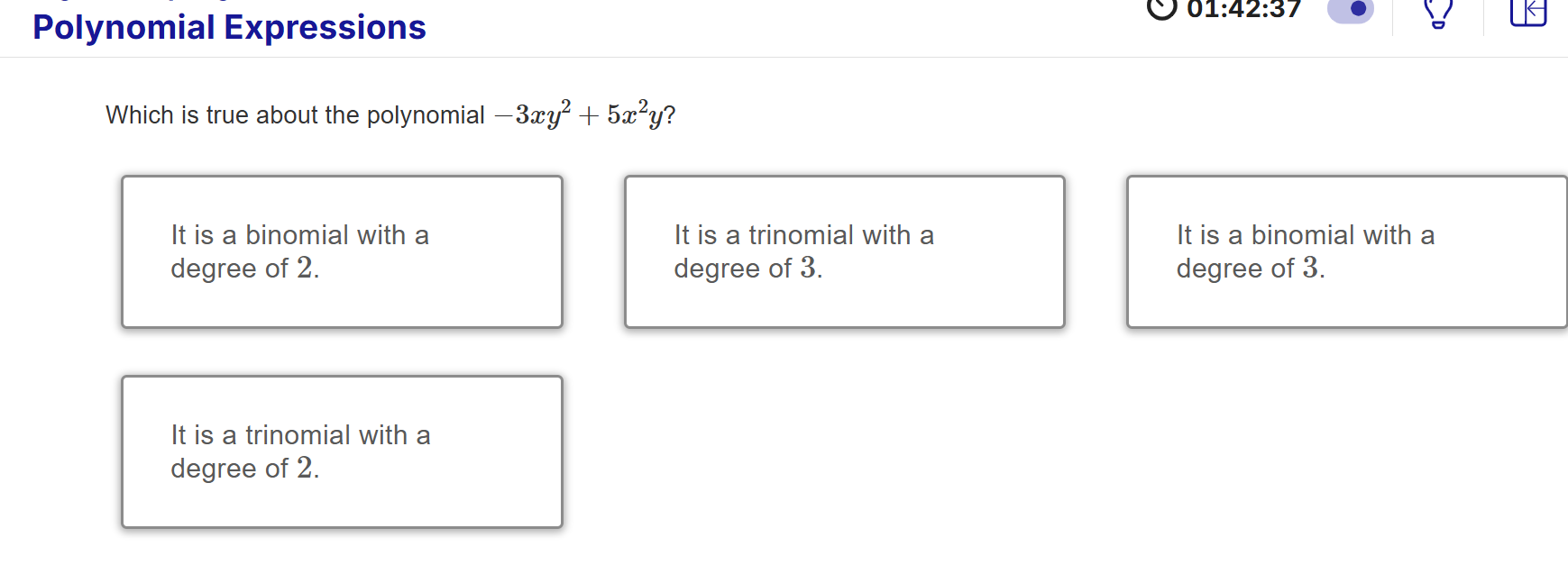 ? W 0142:37 e /) | Polynomial Expressions Which