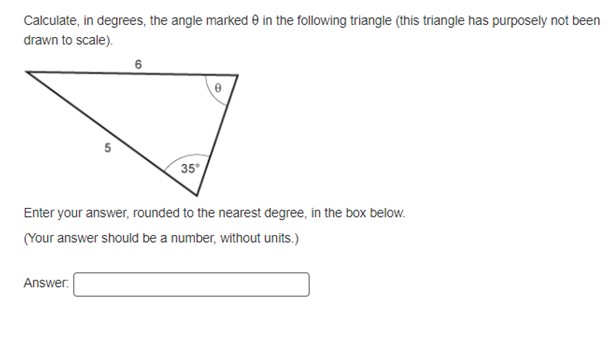 MU123 Maths Questions Calculate, in degrees, the