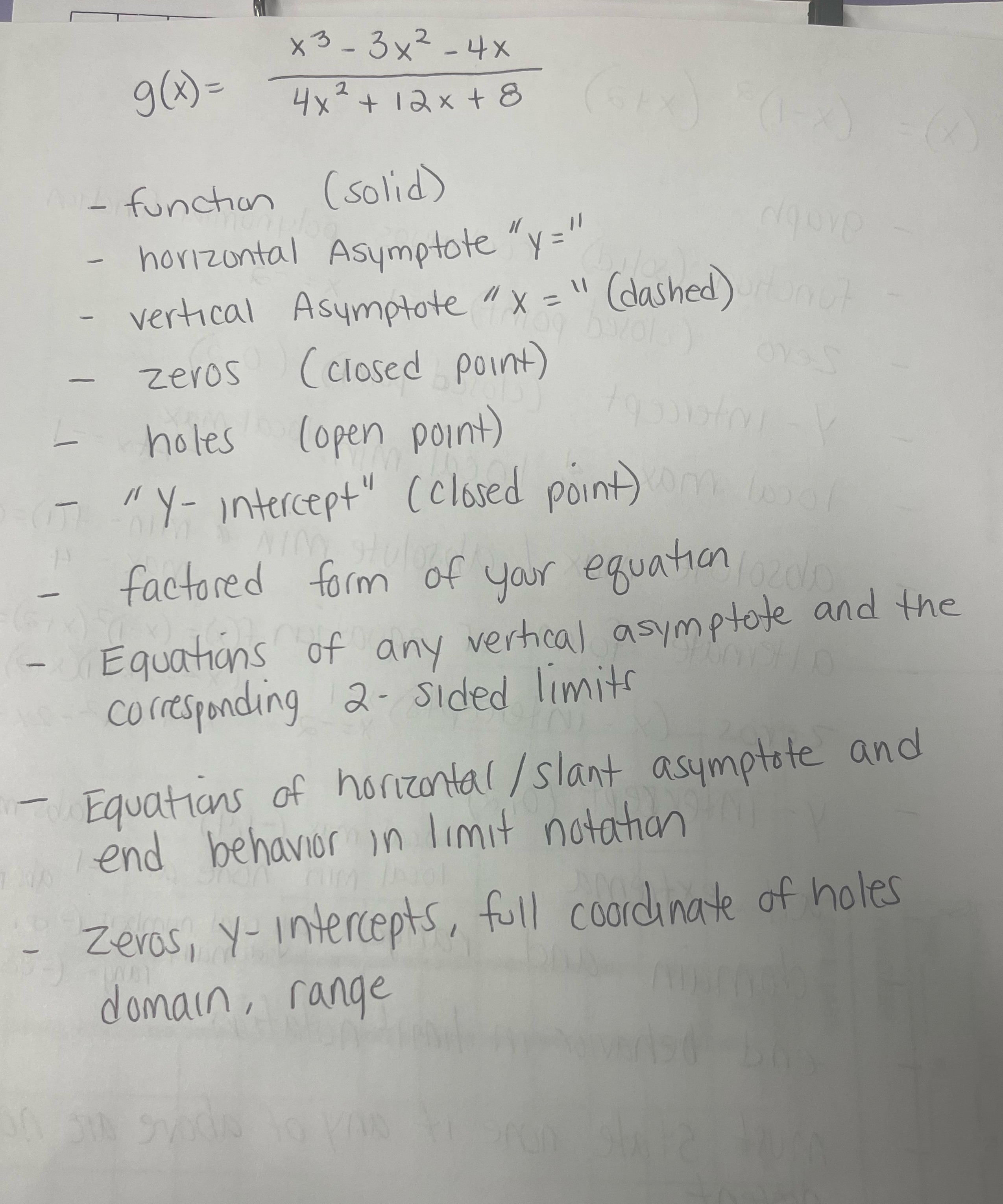 Show work x3 - 3 x2 - 4x 9 ( x ) = 4x 2 + 12 x +