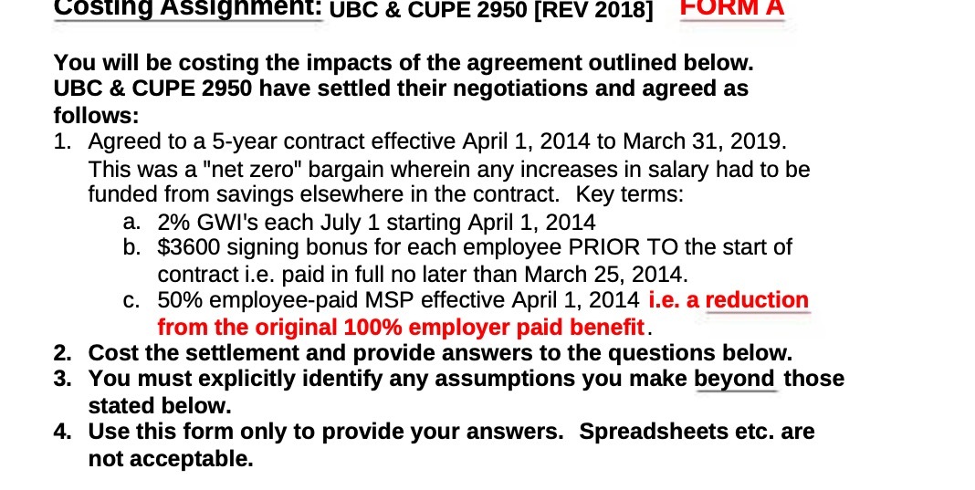 uosung ASSIgnment: UBC &_ CUPE 2950 [REV 2018]