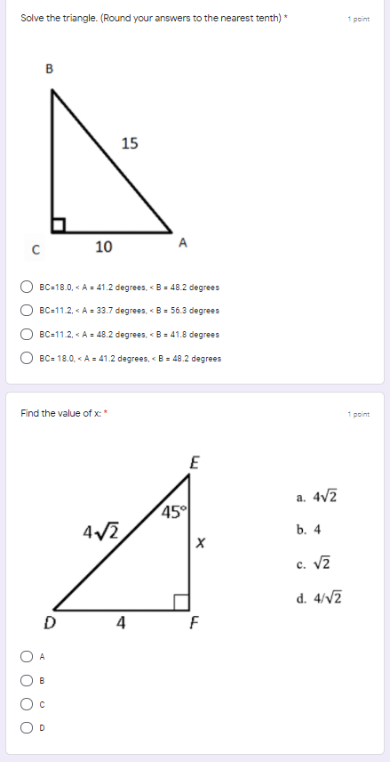 What is the length of the ladder? * 1 point A