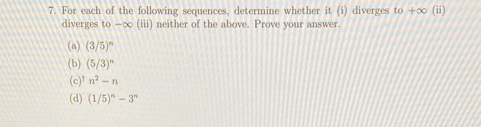 Only answer question?c? 7. For each of the