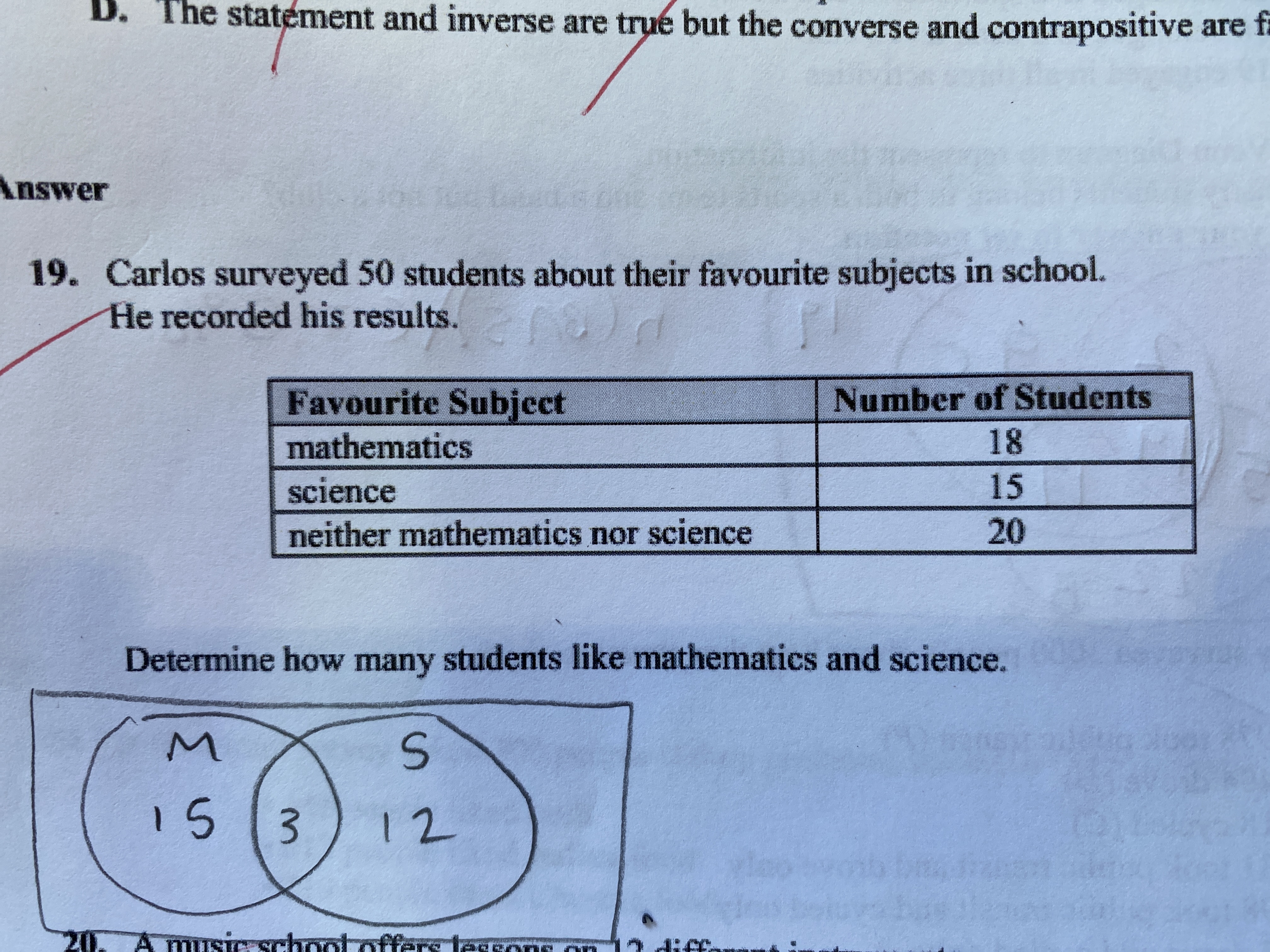 D. The statement and inverse are true but the