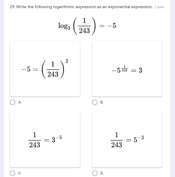 28. What is the equation of the horizontal