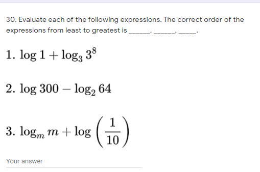 28. What is the equation of the horizontal
