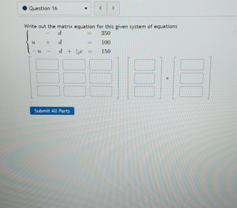 question is in picture Question 16 Write out the