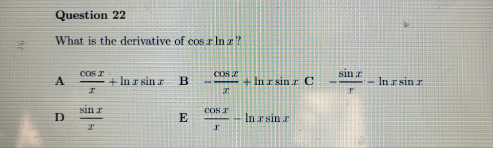 no extra detail Question 22 What is the