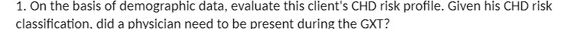 1. On the basis of demographic data, evaluate