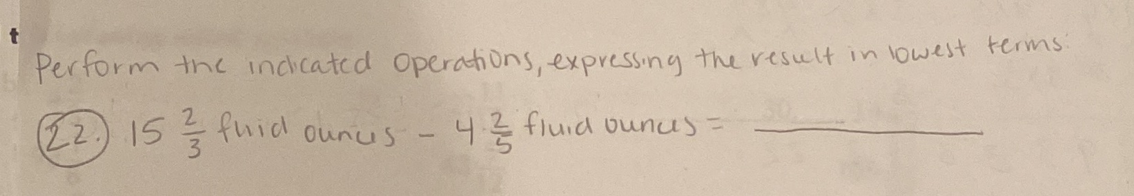 Perform the indicated operations, expressing the