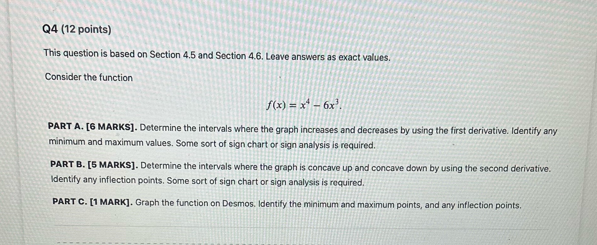 This is a Math 110 Calculus (First year of