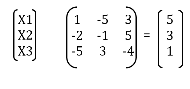 Determine the solution to the following linear
