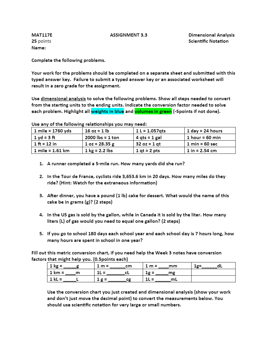 Please answer all of the questions and show your