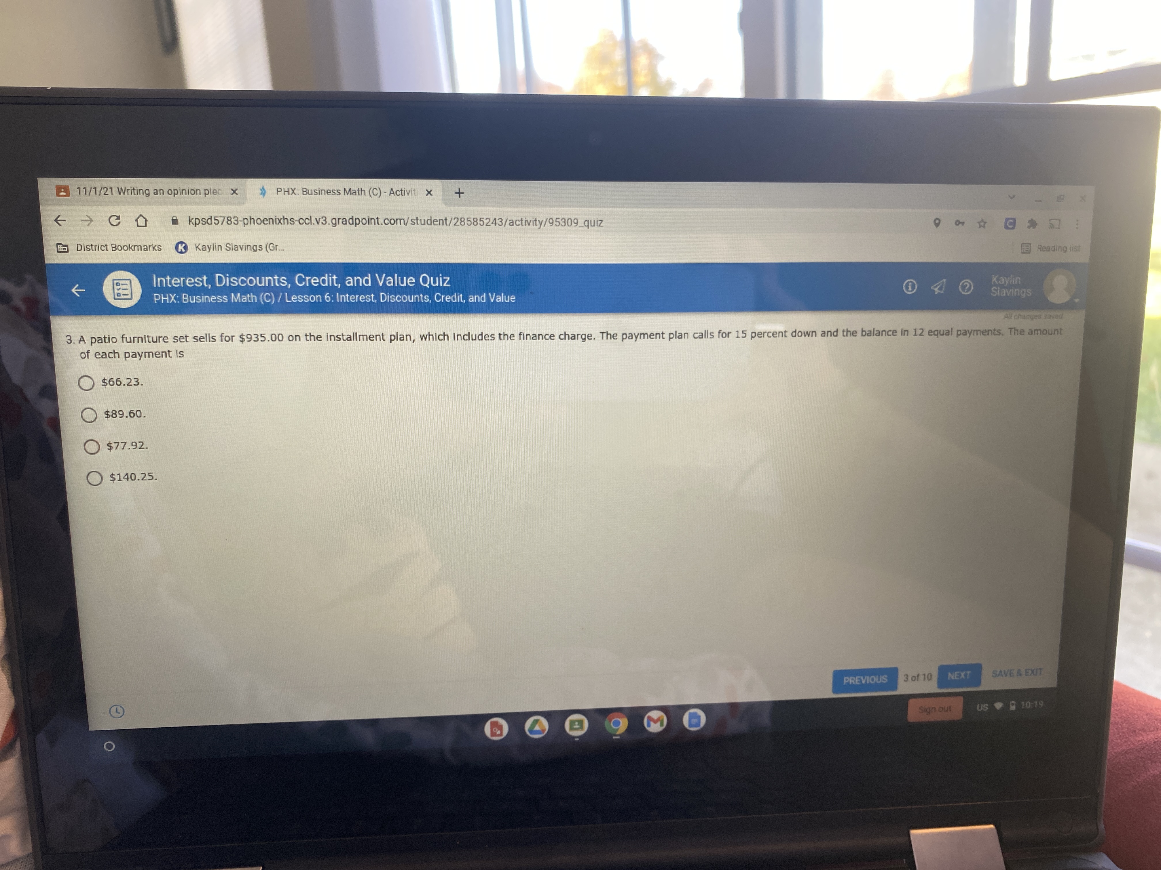 2 11/1/21 Writing an opinion piec x  style=