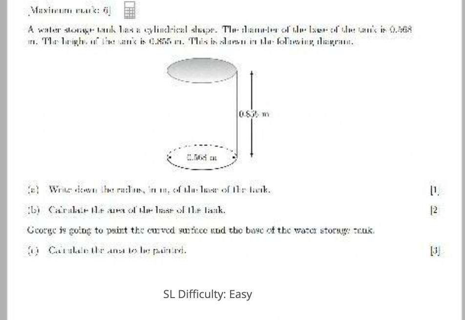 Maximum murk: 6 A water slong- bank has a