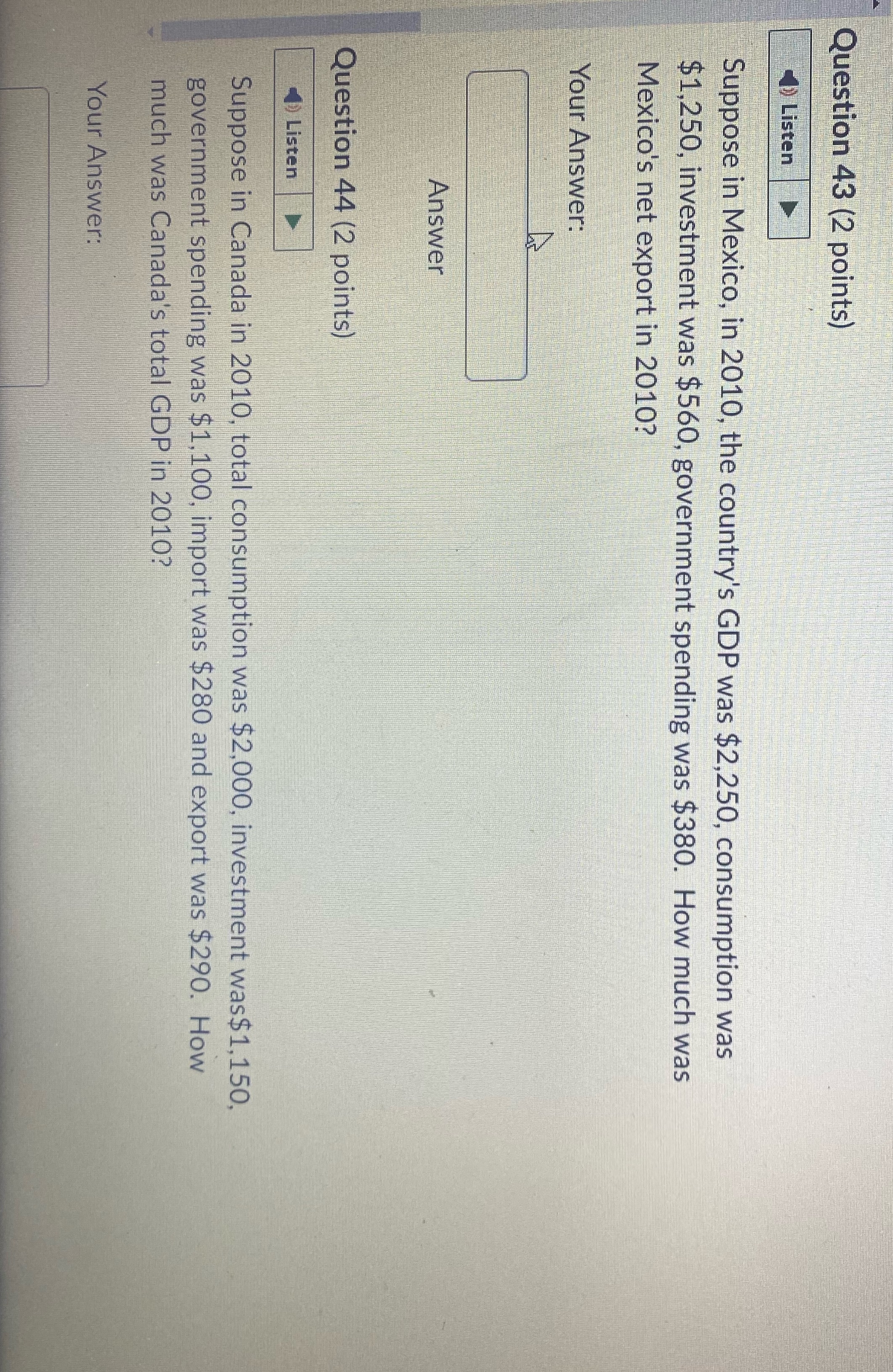 Help with both please asappppp Question 43 (2