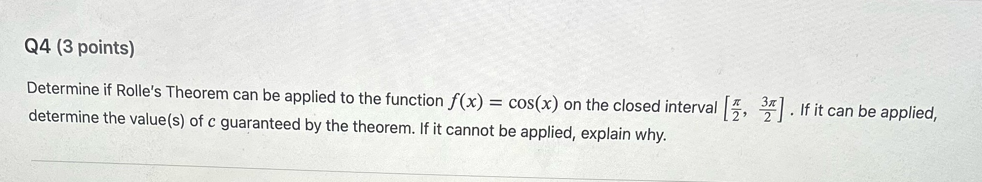 This is a Math 110 Calculus First year of