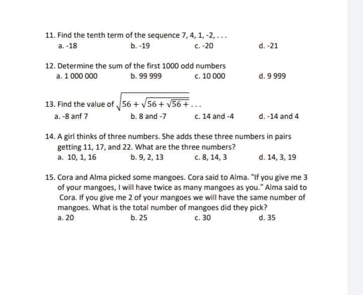 Choose the letter that corresponds to the best