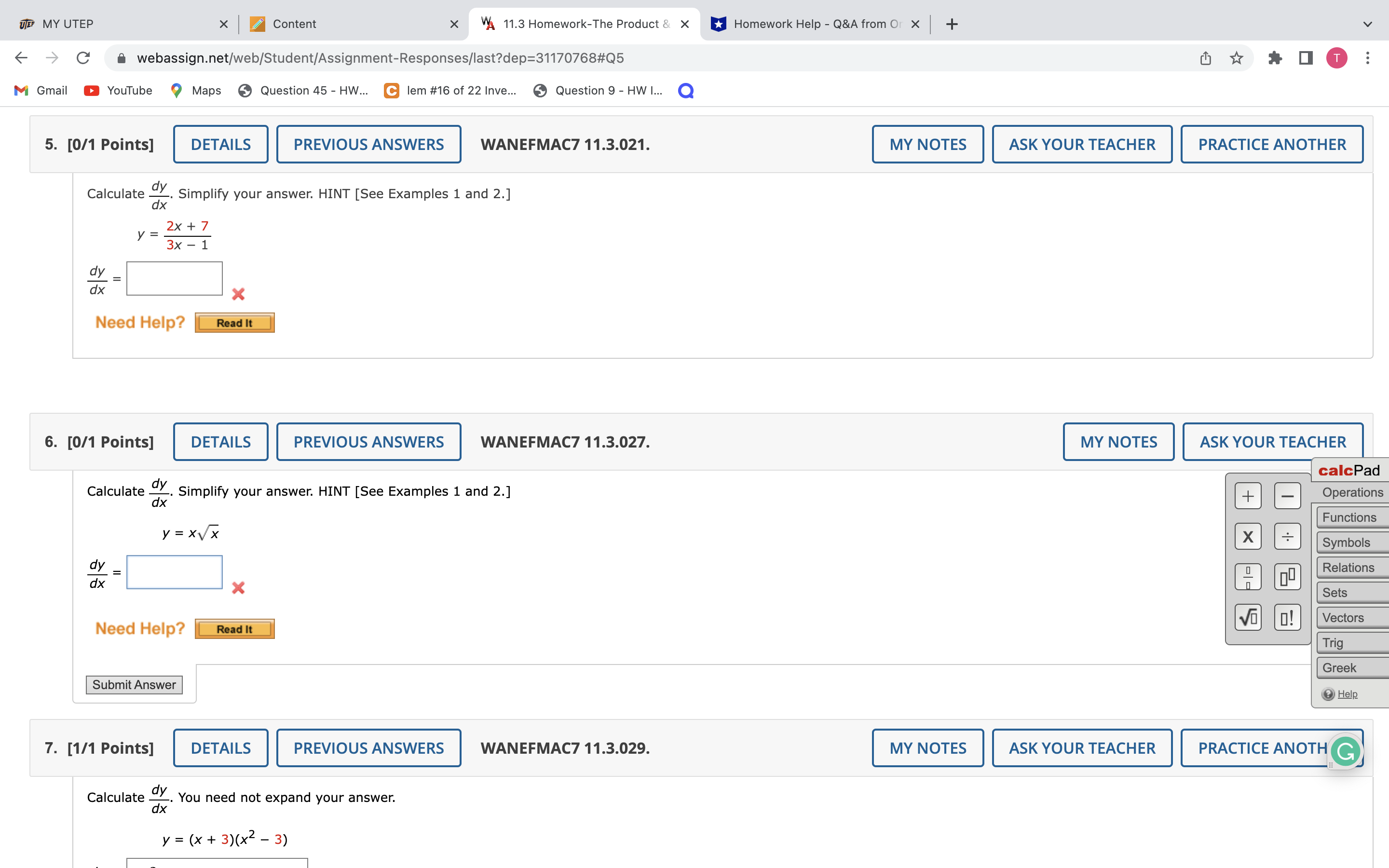 W7 MYUTEP X l a Content X W' 11.2