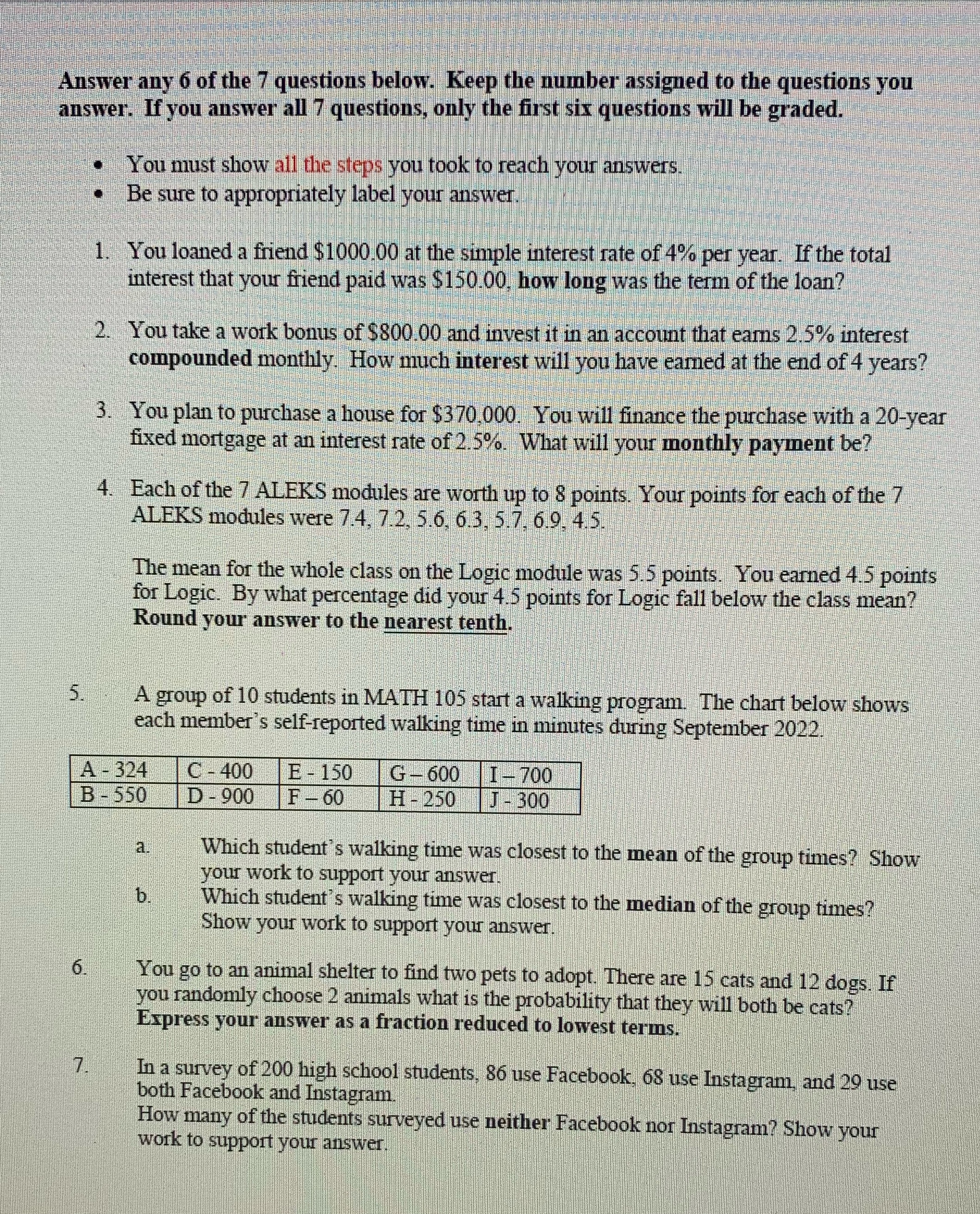 Can you please help me with these problems?