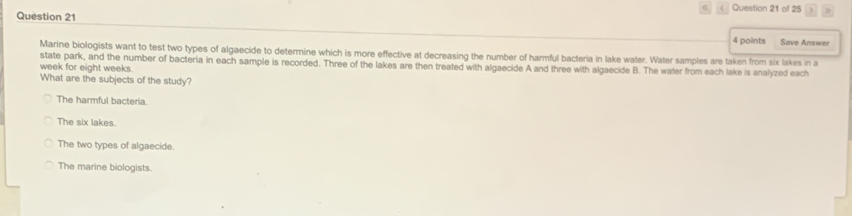 < < Question 21 of 25  style=