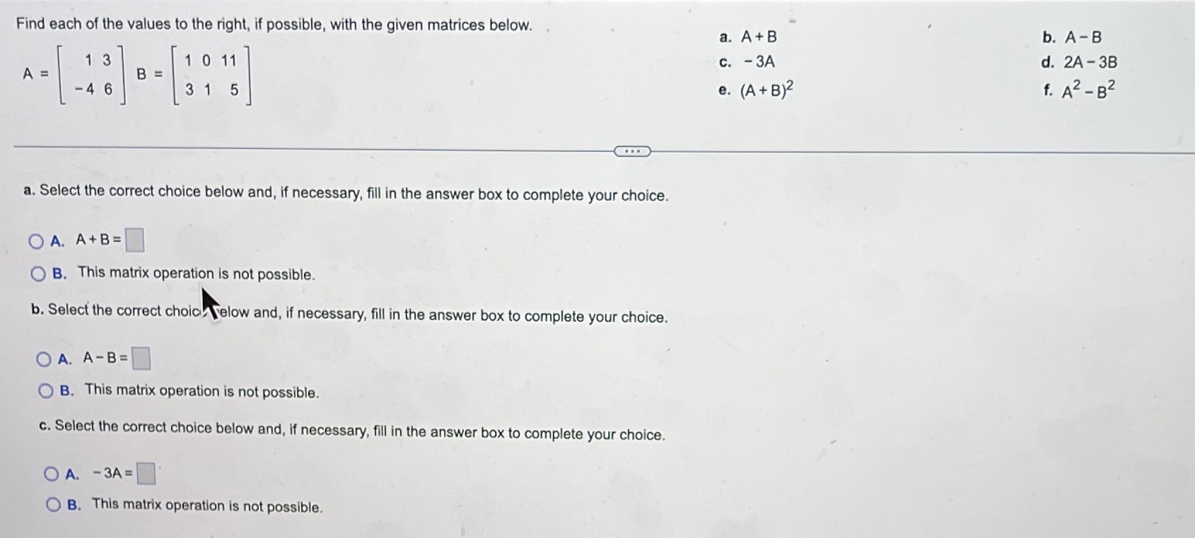 Find each of the values to the right, if