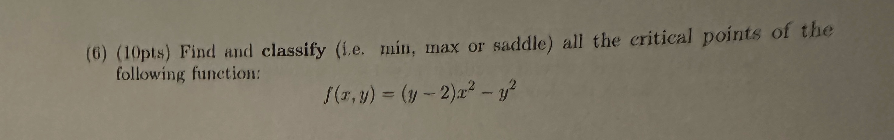 6. Please no Typed or AI answers (6) (10pts) Find