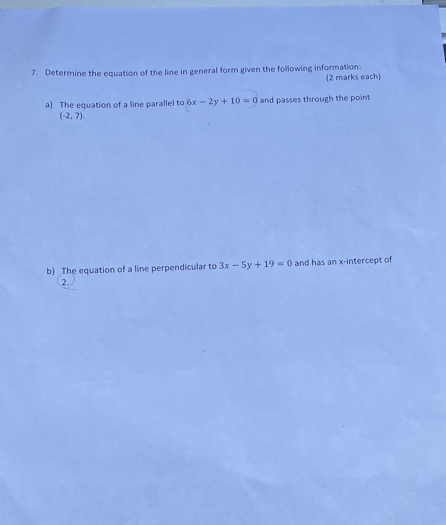 Relation and function 7. Determine the equation