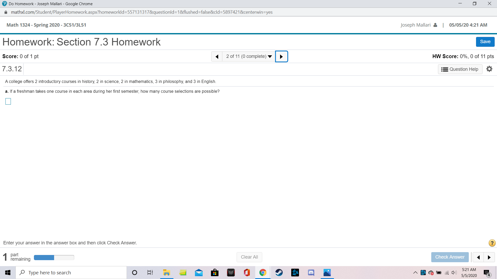 Solve the following problems. Do Homework -