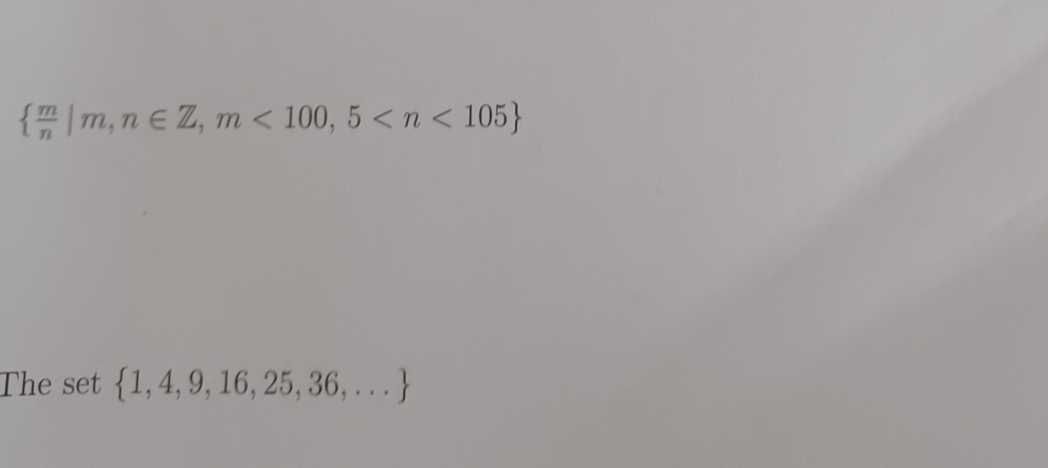 Determine, with reasons, whether each of the