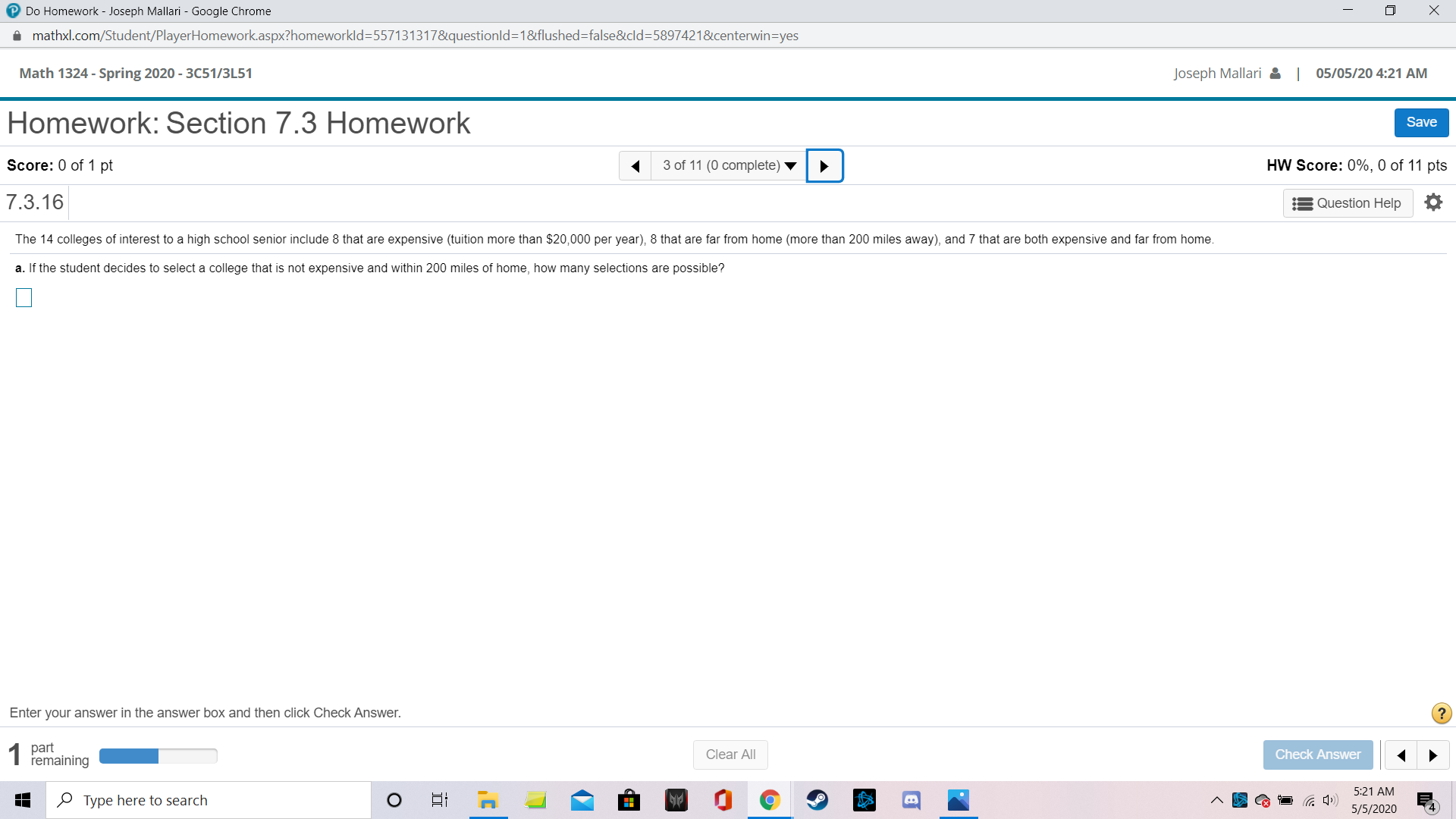 Solve the following problems. Do Homework -