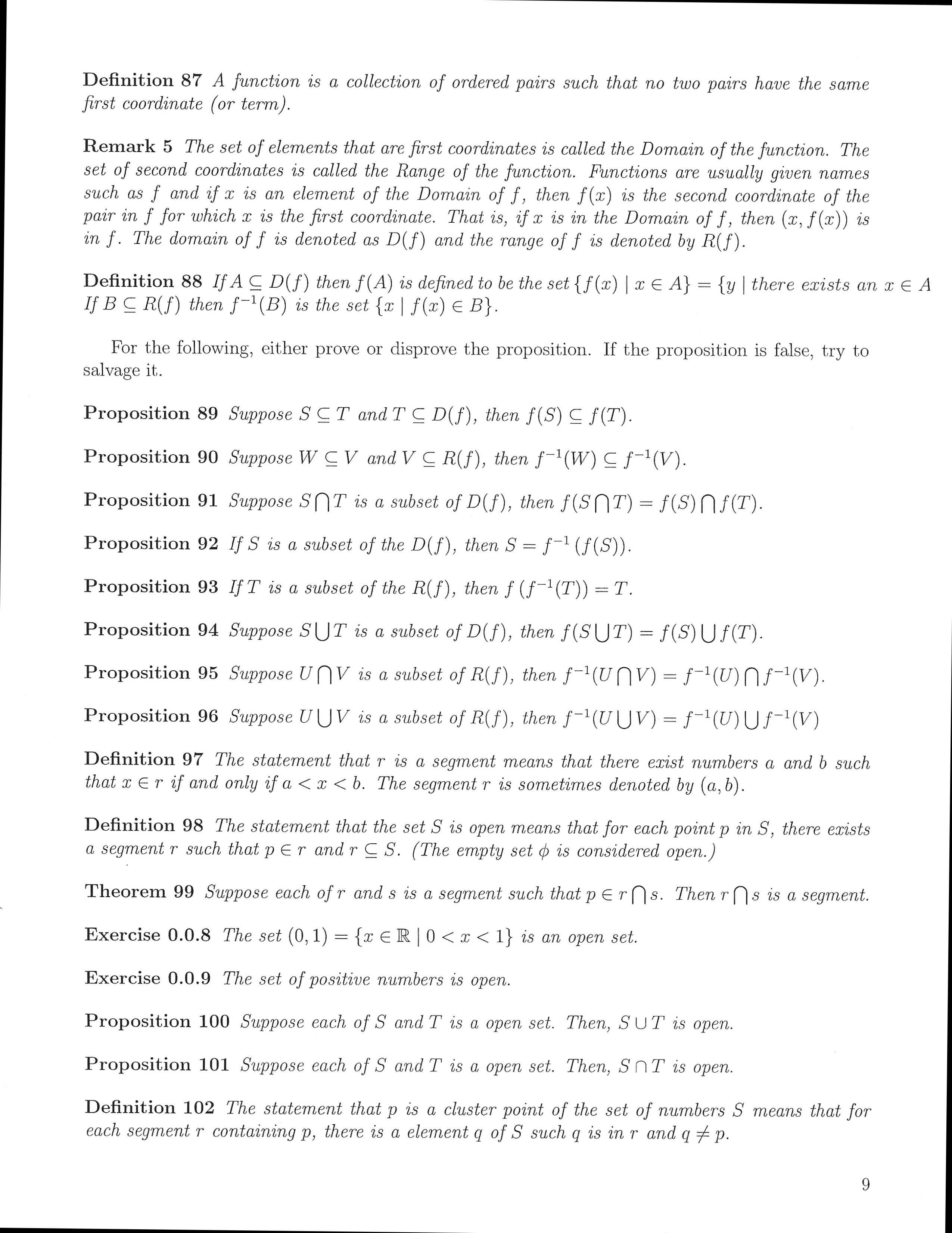 Need help proving Proposition 101 on the bottom