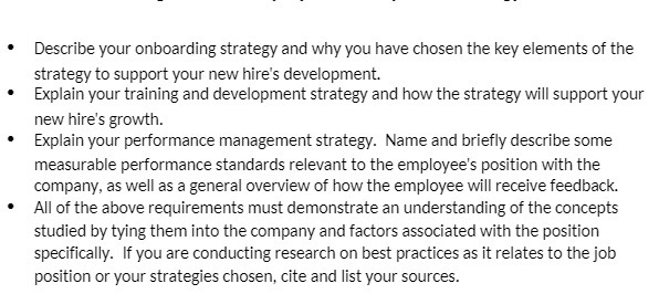 Describe your onboarding strategy and why you