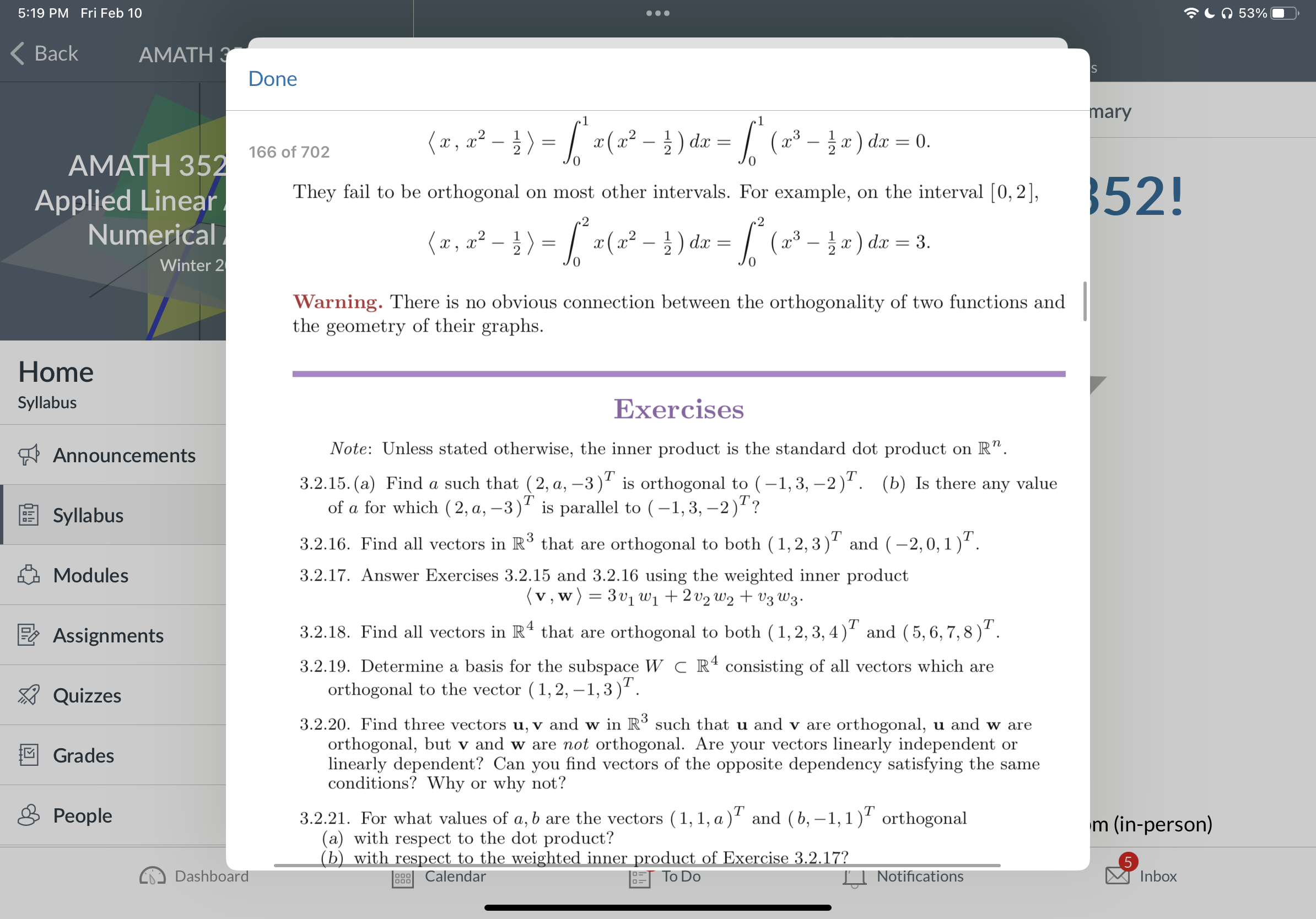 5:19 PM Fri Feb 10 Back AMATH AMATH 35 4 Applied