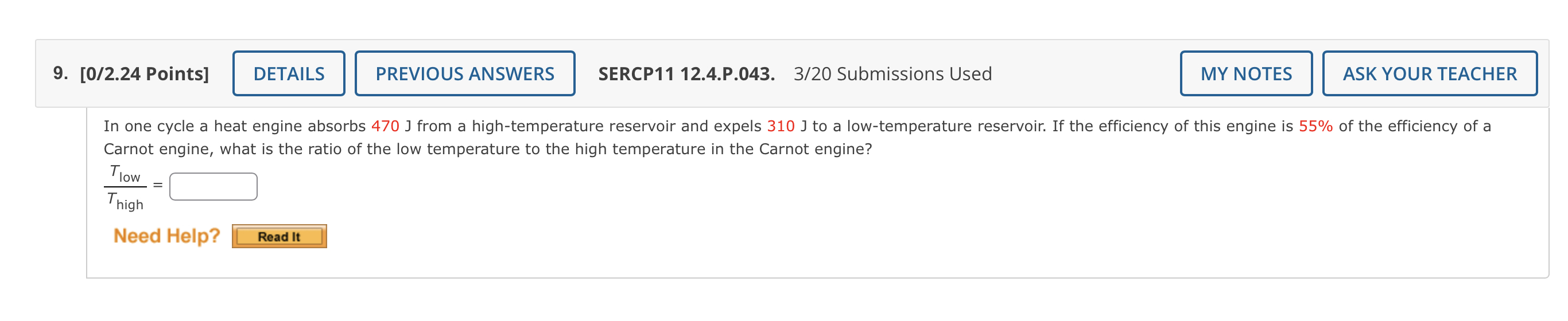 9. [0/2.24 Points] DETAILS PREVIOUS ANSWERS