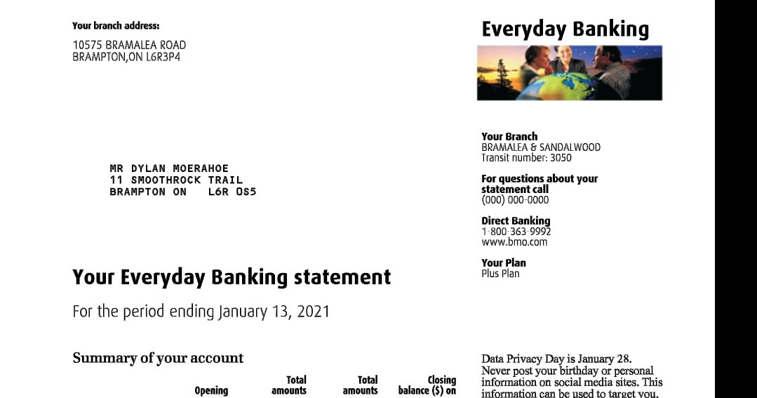 Your branch address: Everyday Banking 10575