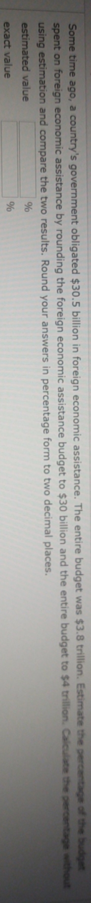 Number Sense Some time ago, a country's
