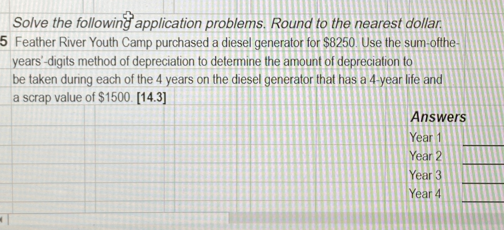 Solve the following application problems. Round