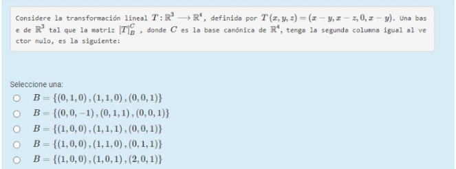 k5. Consider the linear transformation T: R3?R4,