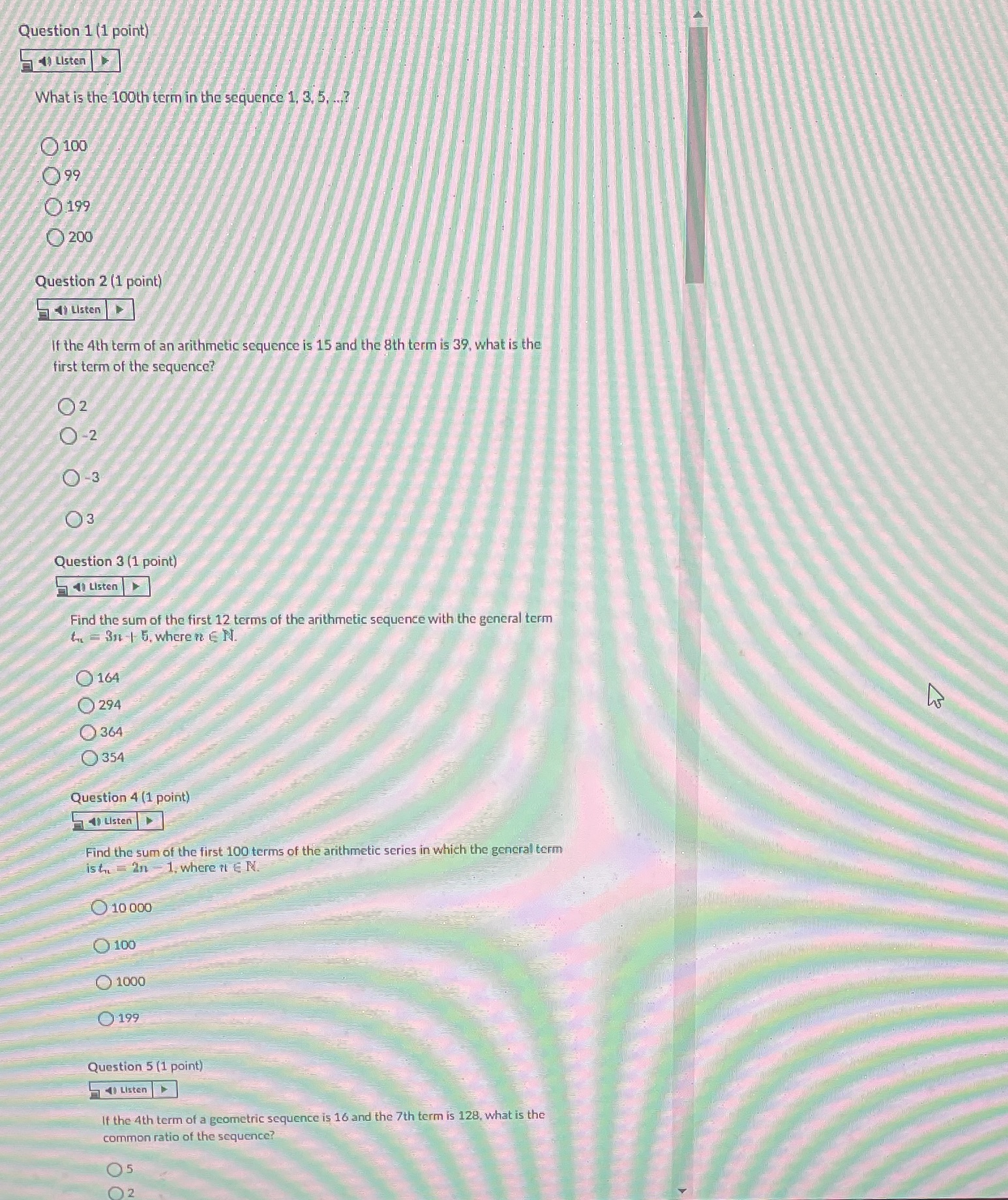 Hi i am doing a practice test i was wondering if