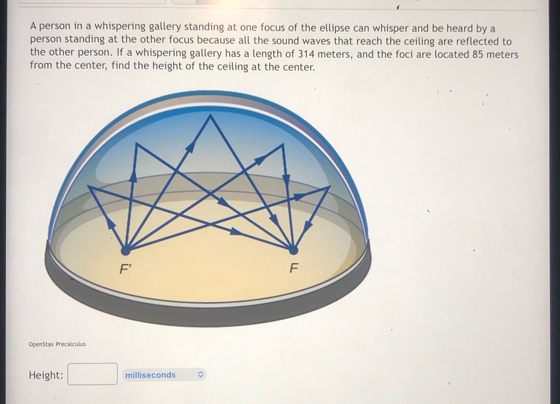 TSNS s ' A person in a whispering gallery
