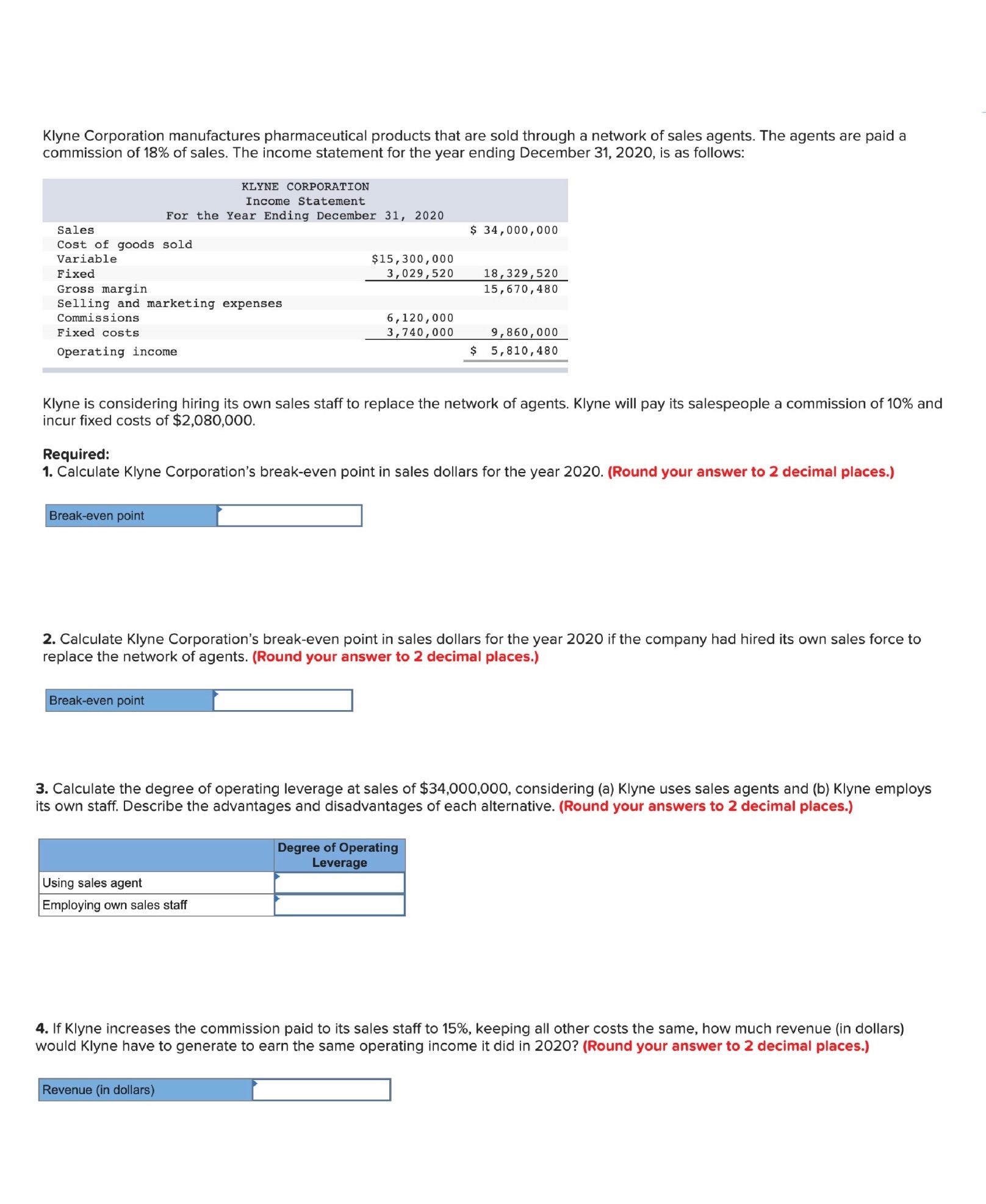 Klyne Corporation manufactures pharmaceutical