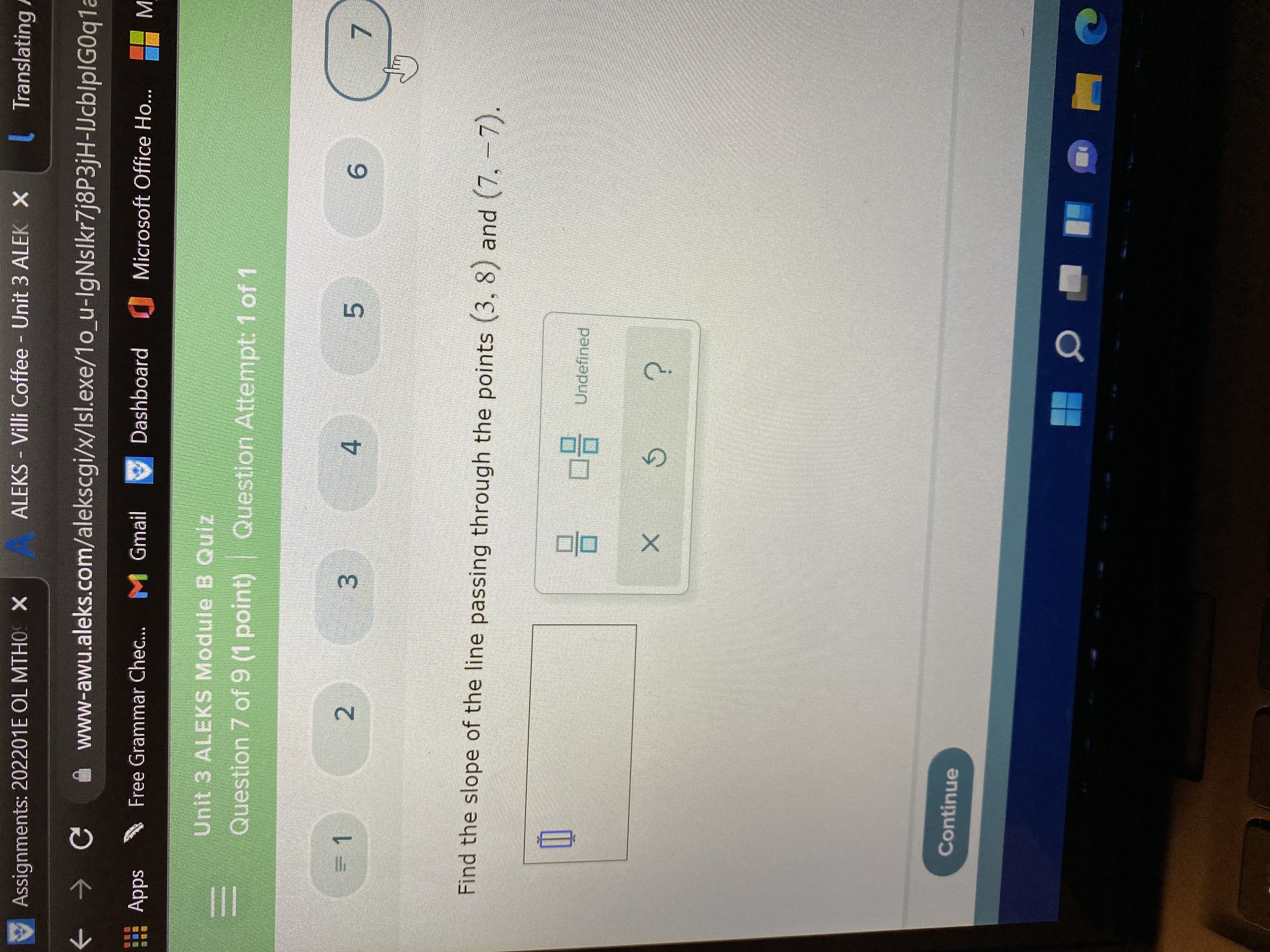 Assignments: 202201E OL MTHO X A ALEKS - Villi