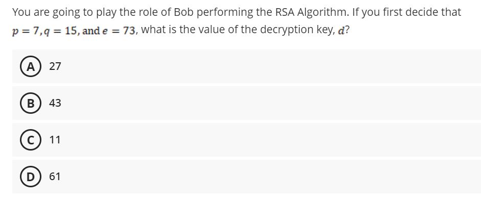 You are going to play the role of Bob performing